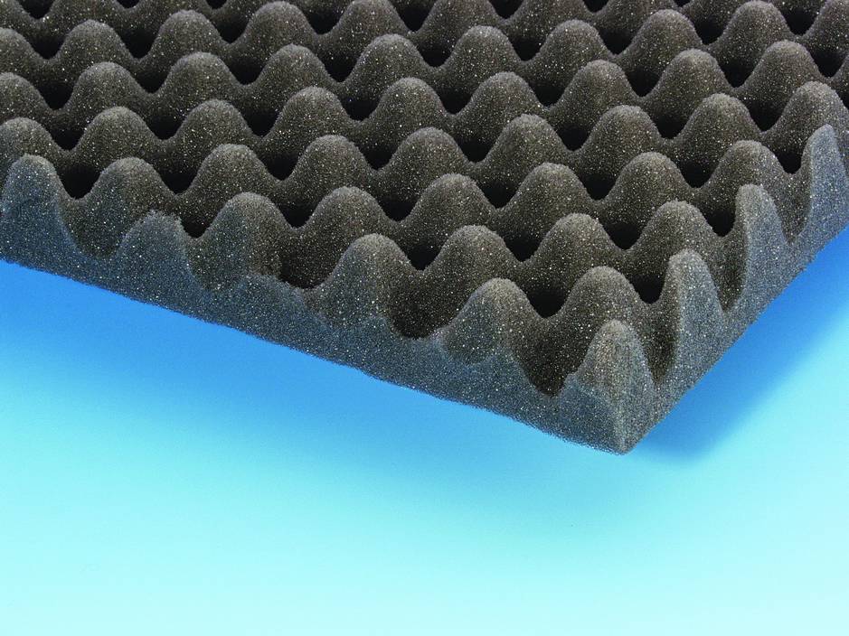 Adam Hall Eggbox Foam Grey 50 mm