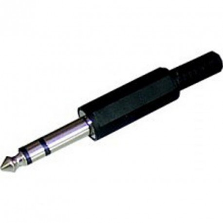 Konektor Jack 6,3 stereo plastový