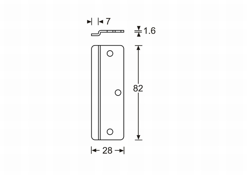 Adam Hall Bracket 1,6 mm