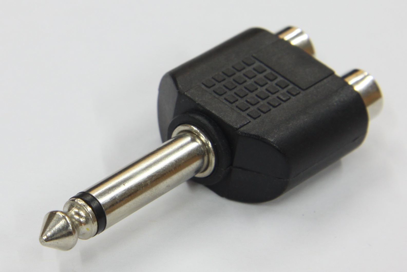 ACC Adapter 2x cinch - jack 6,3 mono plastový