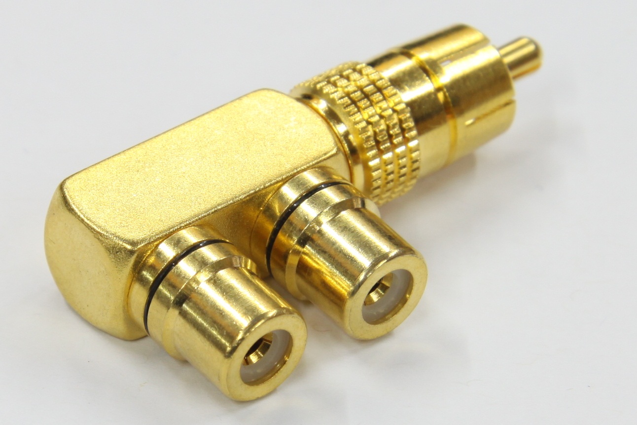 ACC Adapter 2x cinch-cinch úhlový