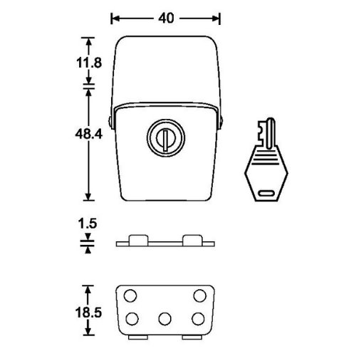 Adam Hall Locking Latch