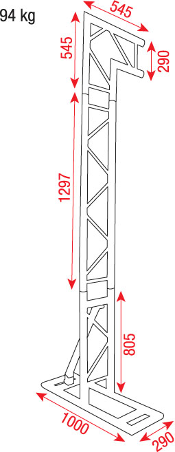 Showtec Mobile DJ Truss Stand - Obrázek 5