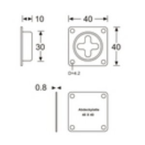 Adam Hall Location cup for Case Coupling System - Obrázek 3