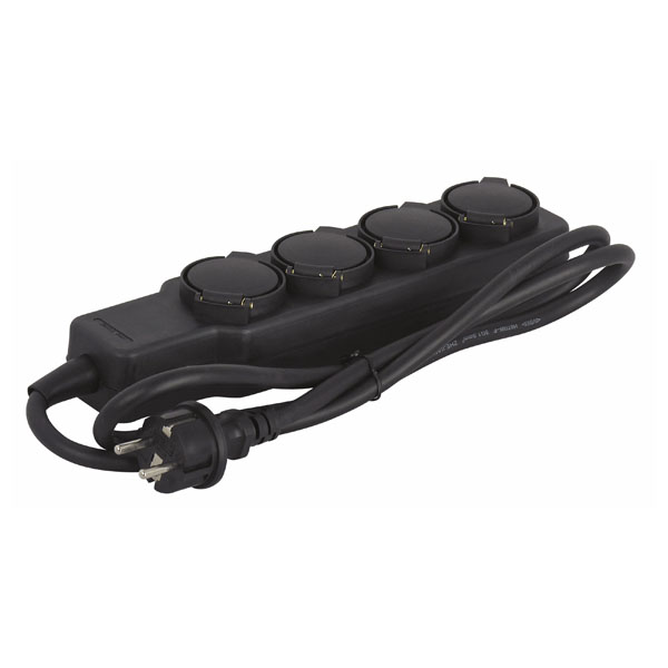 Showtec Schucko Multisocket 4-way IP20