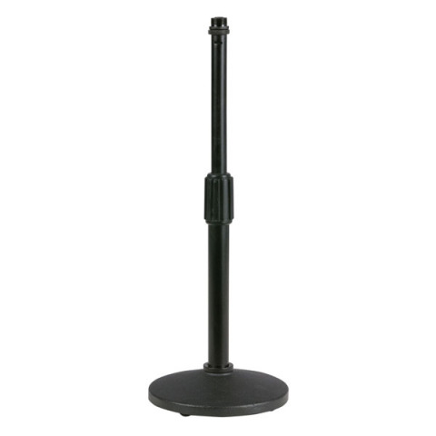 DAP AUDIO  Desk Microphone Stand Straight Adjustable 37cm Black