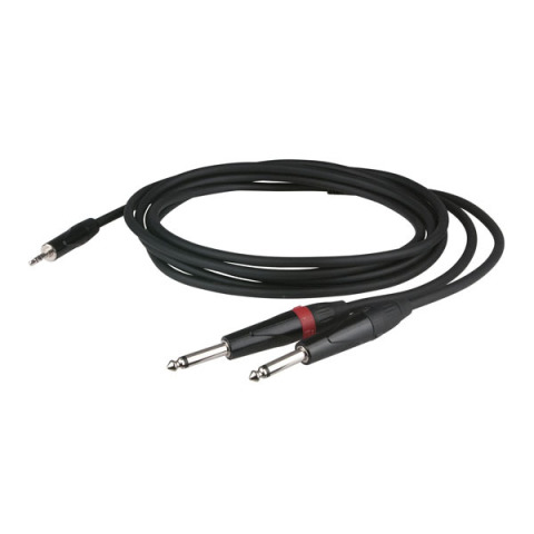 DAP AUDIO  Stereo Mini Jack/2x Mono Jack 6,3