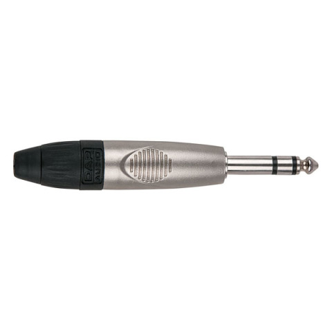 DAP AUDIO  6.3mm Jack X-type Stereo nickel Black endcap