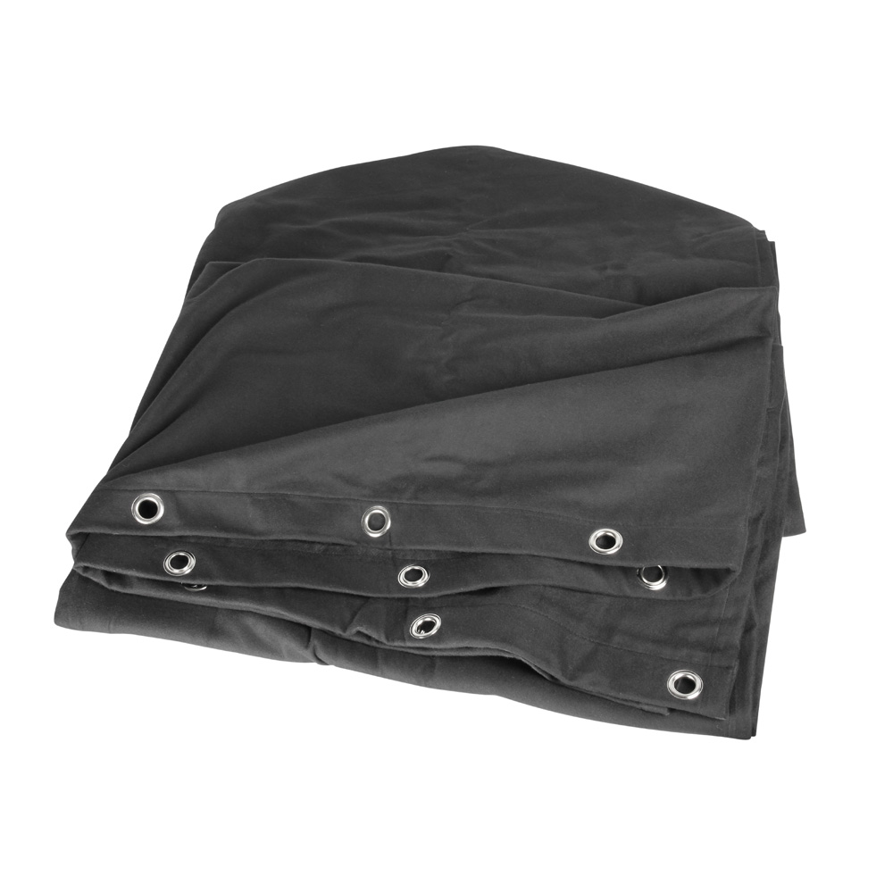 Adam Hall 0152 X 53 - Blackout cloth B1 with nickel plated Grommets hemmed 5 x 3 m - Obrázek 4