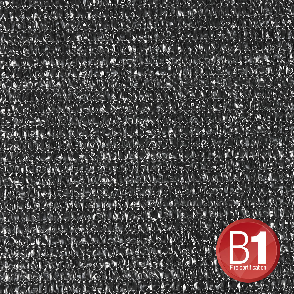 Adam Hall 0155 X 36 B - Gauze, material 100 3x6m with eyelets, black