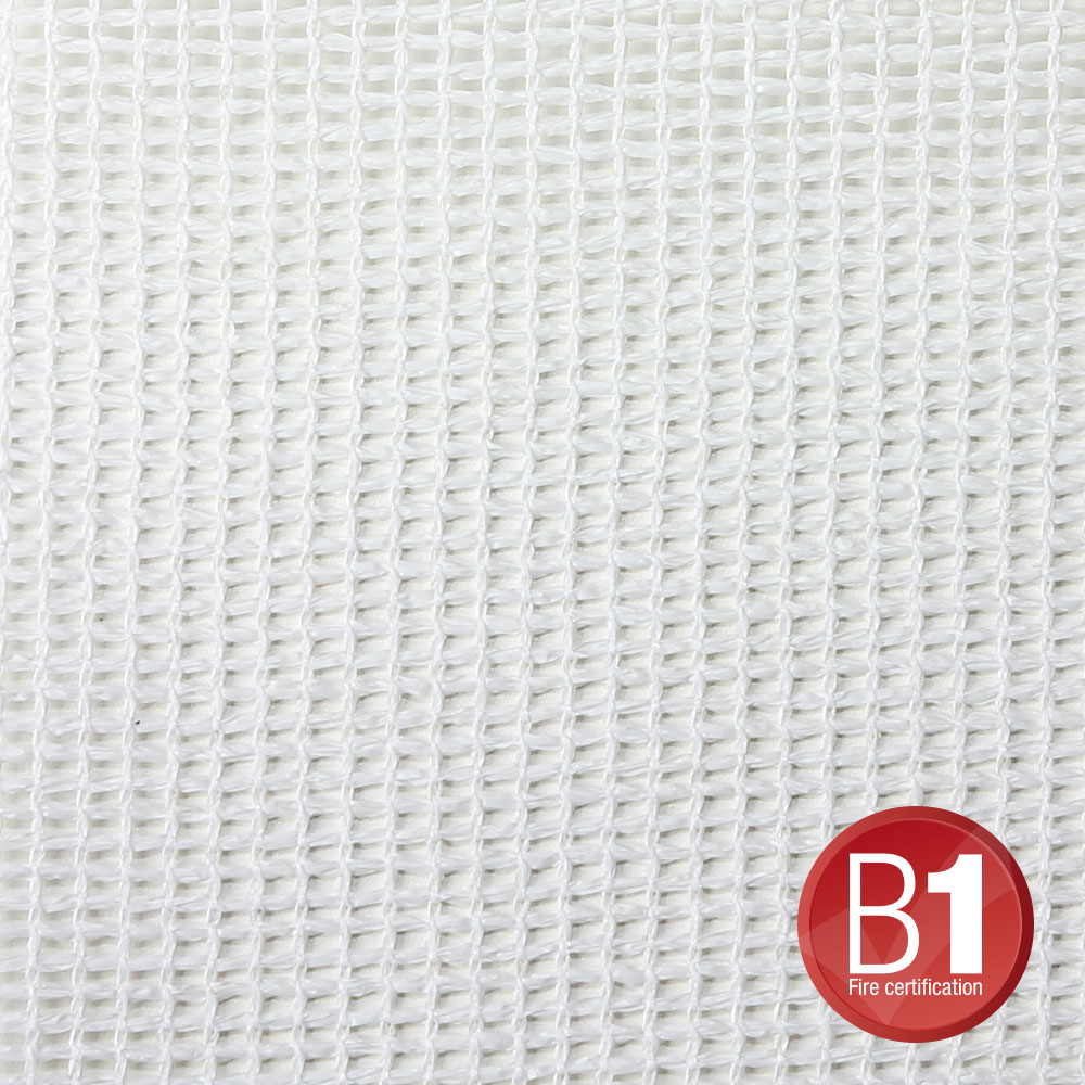 Adam Hall NEW 0157 X 45 W - Gauze, material 202 4x5m with eyelets, white