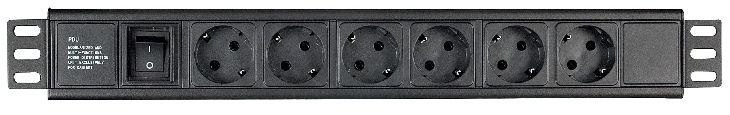 DAP Audio 19" 6 way socketbox