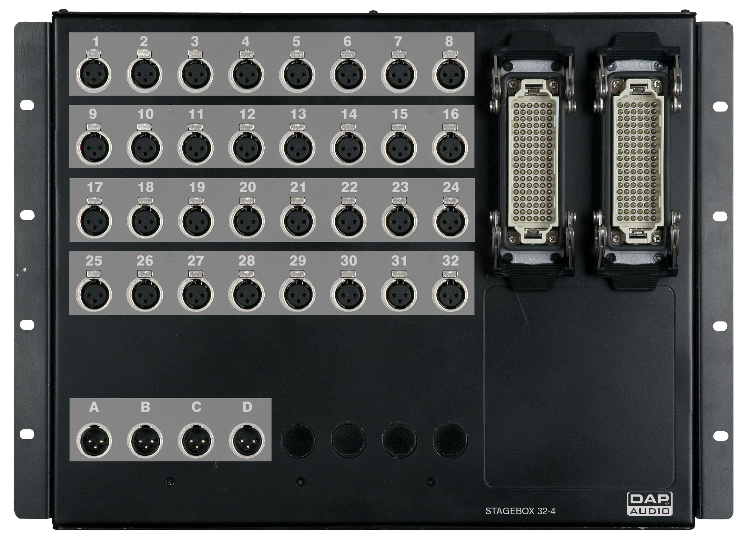 DAP Audio Stagebox assembled 32 in / 4 out
