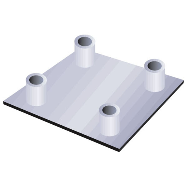 Showtec Base plate male Deco-22 Square
