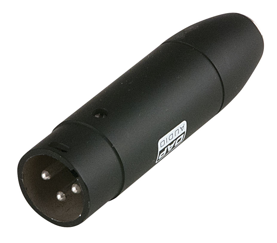 DAP Audio Mini 4-P XLR Adapter with phantom power converter