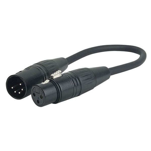 DAP Audio 5P XLR Male to 3P XLR Female