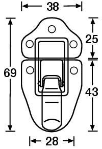 Adam Hall Medium Drawbolt