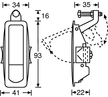 Adam Hall Lever Latch