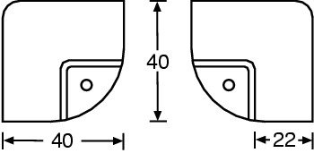 Adam Hall Case Corner Cranked