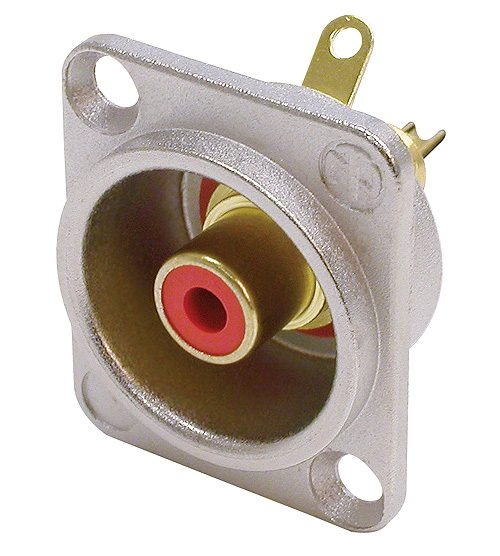NEUTRIK Phono socket D-shape housing