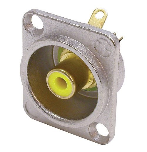 NEUTRIK Phono socket D-shape housing