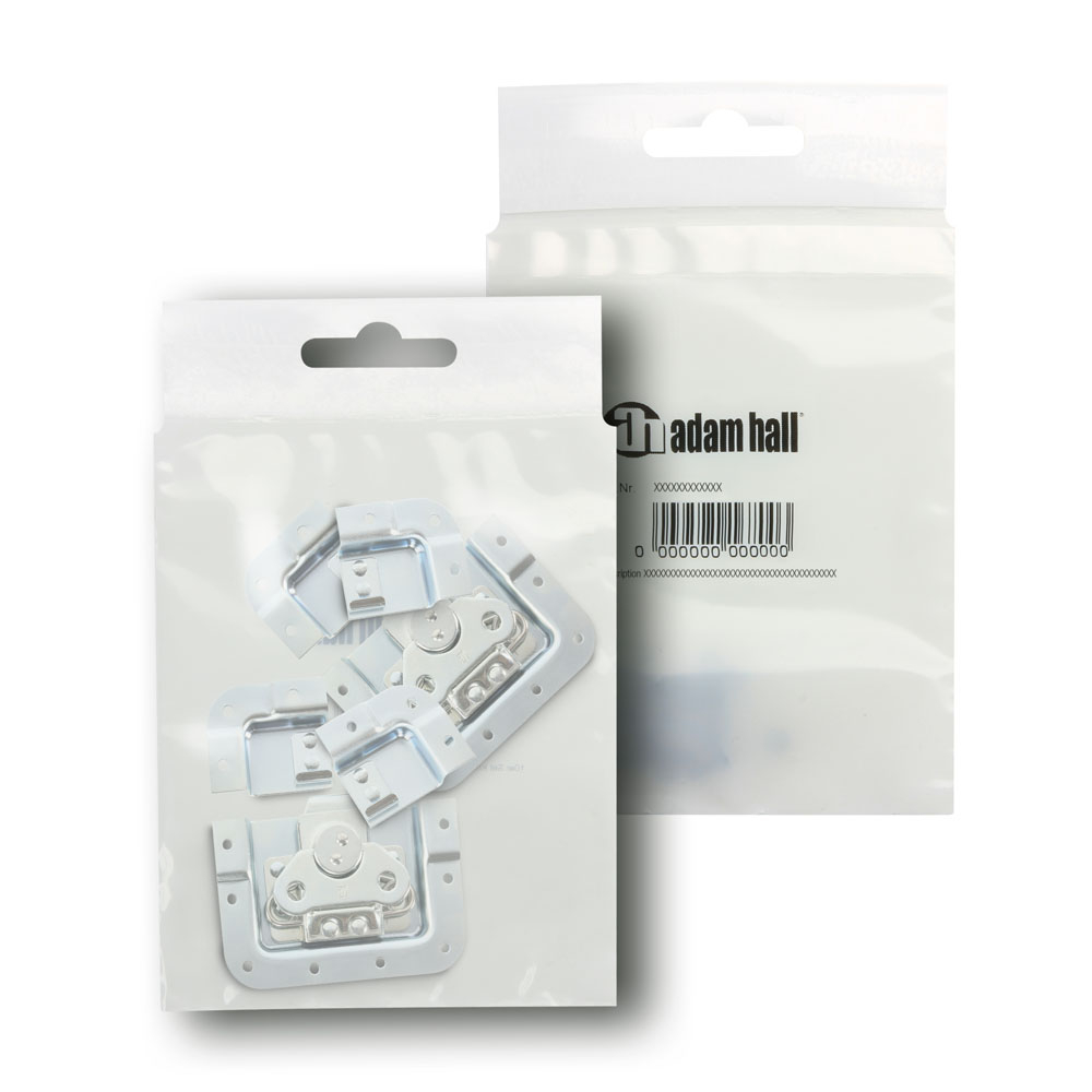 Adam Hall Bag of 2 Butterfly latch short cranked 14 mm deep with split dish