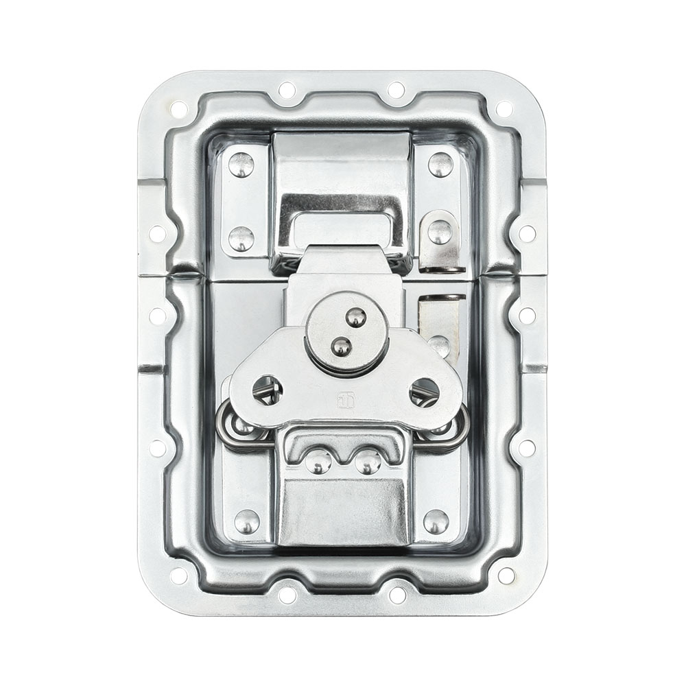 Adam Hall Butterfly Latch V3 large cranked 9 mm deep padlockable with Rivet Protection