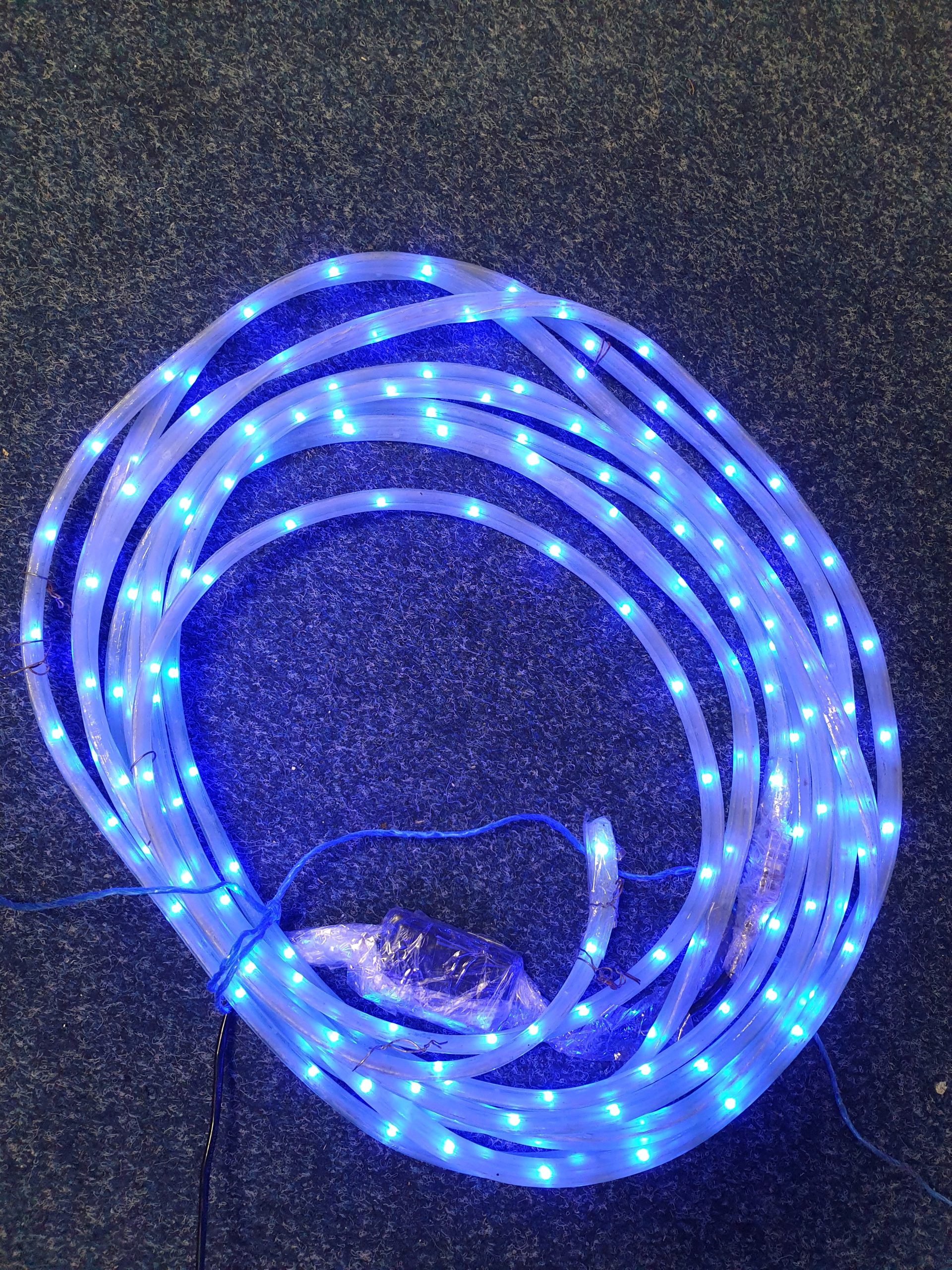 Světelný had modrý / bíly / RGB