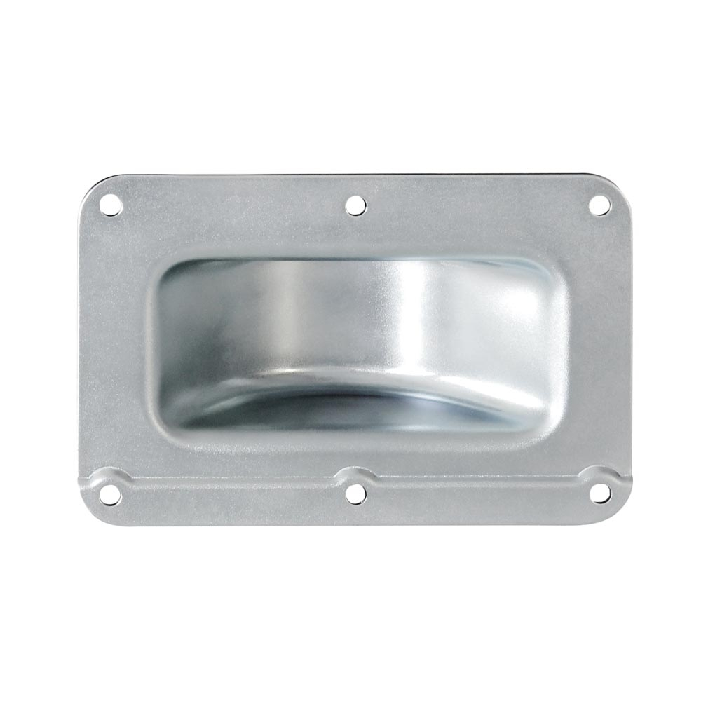 Adam Hall Castor Dish cranked steel galvanised