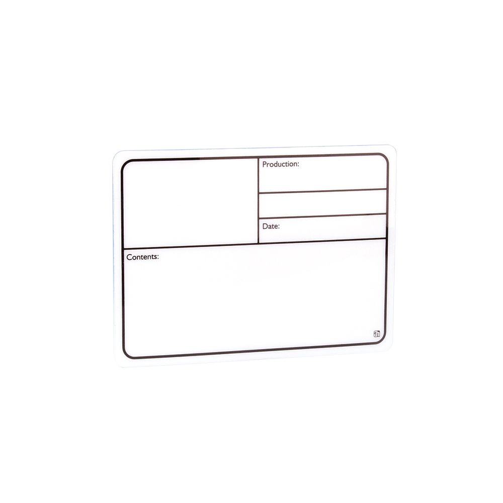 Adam Hall Tour Label plastic white self-adhesive 130 x 85mm