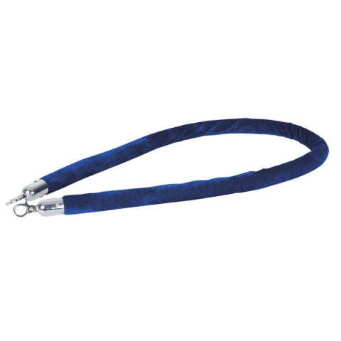 Showtec Velvet Rope Silver Hook, Blue